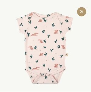 Red Caribou Prickly Rabbit Short Sleeve Onesie Size 18-24 Months New